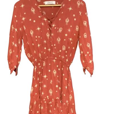 Auguste The Label dress  Size 6 Burnt Orange / Pattern 