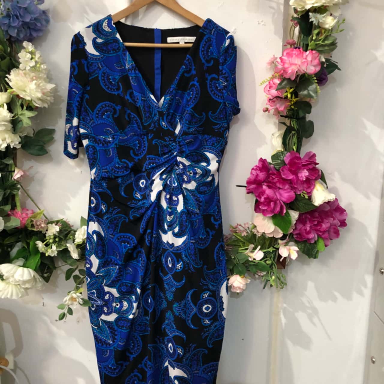 Anthea Crawford Size 16 Blue Dress