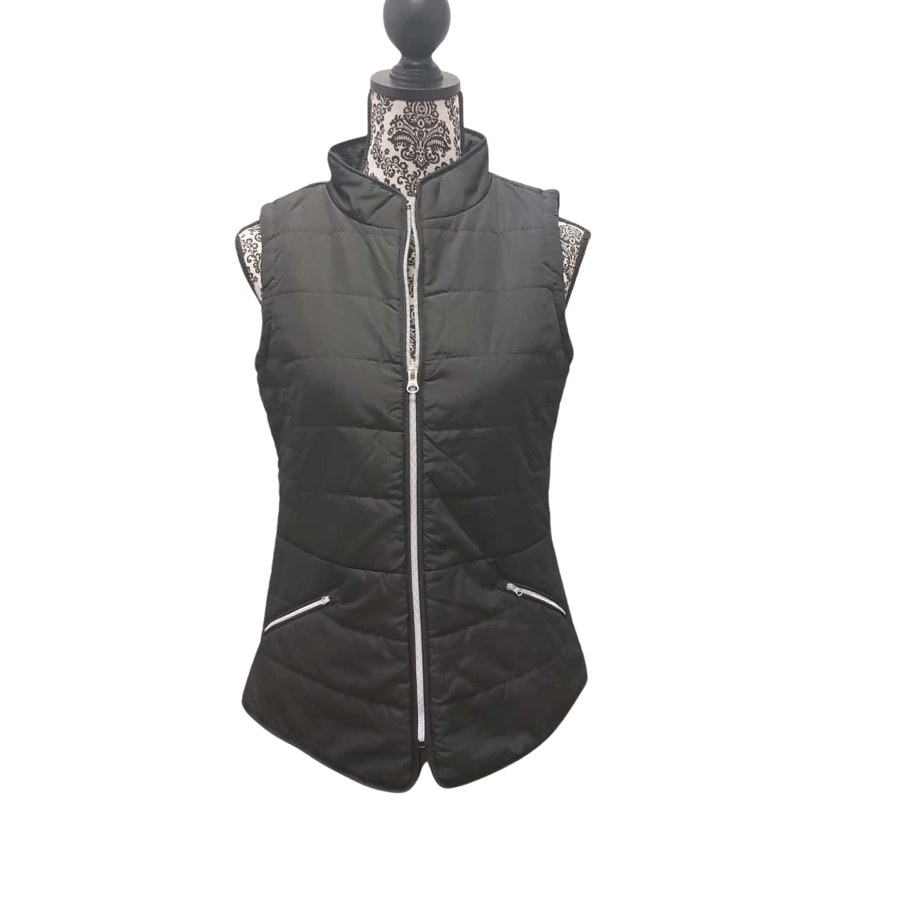 Katies Womens Size 8 Front Zipper / Puffer Jacket Black