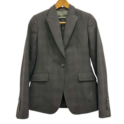 Arthur Galan Womens  Size 6 Black  / Charcoal Checked 