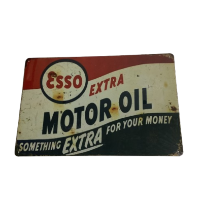 Brand New ESSO Extra Motor Oil Metal Man Cave Aussie Car Sign #2270-1-pp