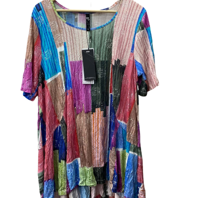 Taking Shape Womens  Size 12 Short Sleeve Top Multicoloured 