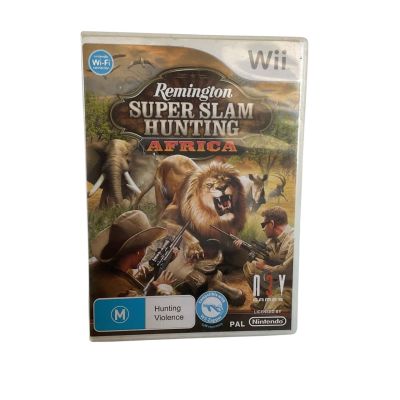 Nintendo Wii - REMINGTON SUPER SLAM HUNTING AFRICA including Manual.