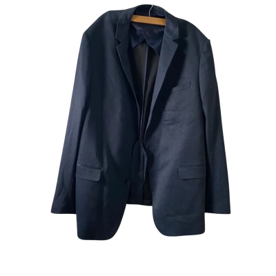 Johnny Bigg Mens  Size 46 Blazer Black  / Navy Blue 