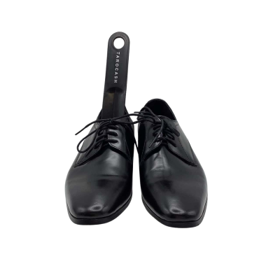 Tarocash Mens Black Leather Size 7 Dress shoes 