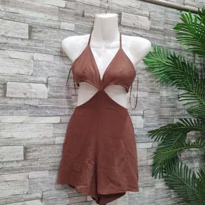Ava & Ever Womens  Size 8 Playsuit Brown 