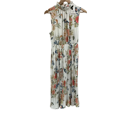 St.Frock Womens Size 12 Sleeveless Dress  Floral / White 