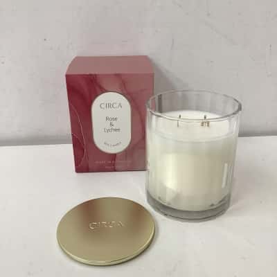 NEW - CIRCA Rose & Lychee Soy Candle 350g