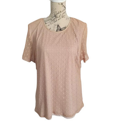  Susan Blake Womens  Size 18 Short Sleeve Top Almond BNWT 