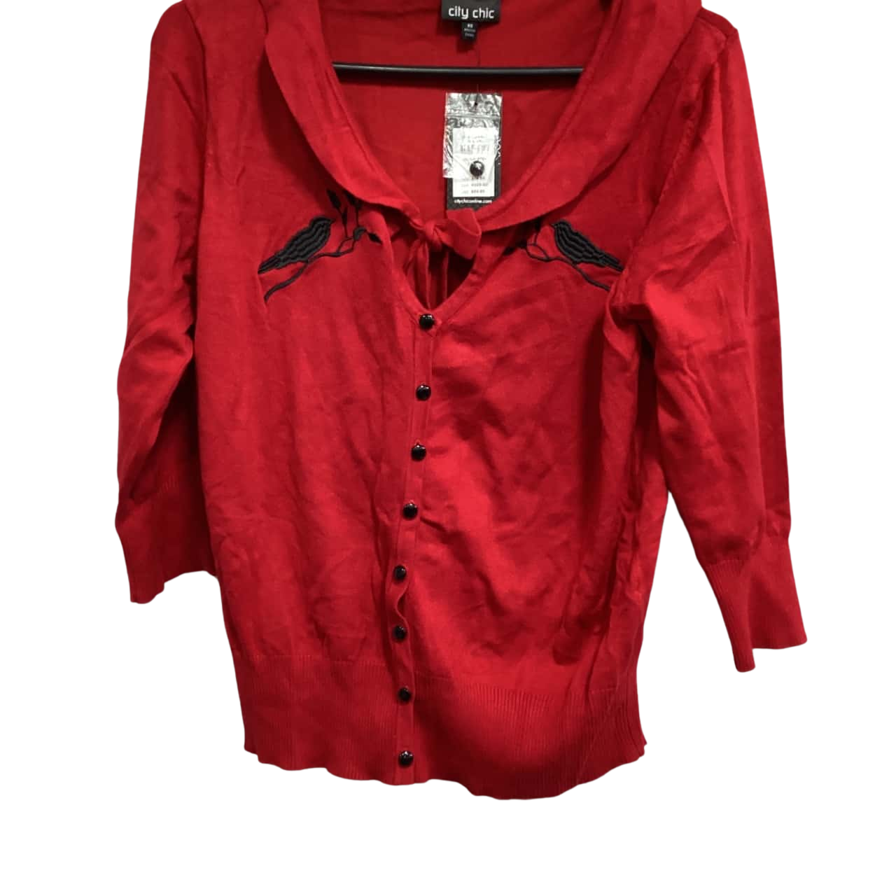City Chic Womens Size XS Cardigans Red BNWT(s)