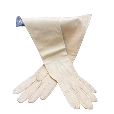 Womens Size XS Elbow-Length Gloves Nude
