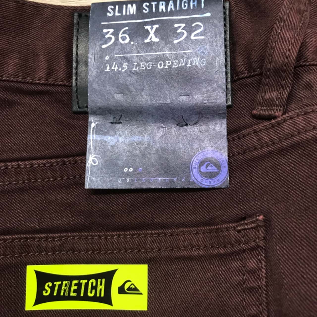 NEW With Tags Quicksilver Mens Size 36 