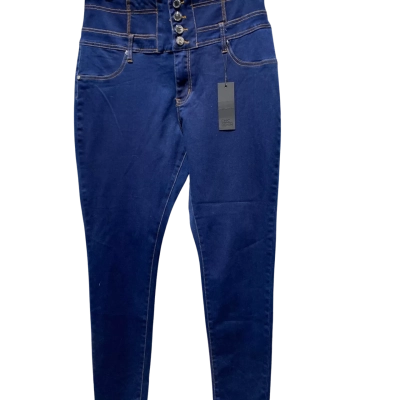 City Chic Womens  Size 16 Harley Corset High-Waisted Jeans / Skinny Jeans Blue 