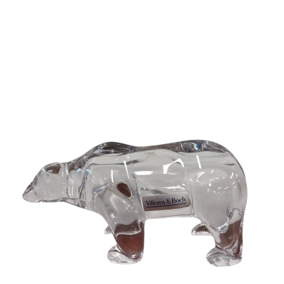 Villeroy & Boch POLAR BEAR CRYSTAL CLEAR GLASS FIGURINE GIFT