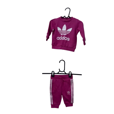 Kids Adidas Pink 2 Piece Set Size 0-3m  