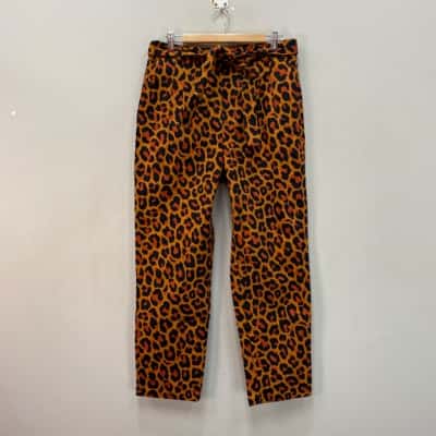 Revival Womens  Size 10 High Waisted Pants Animal print 