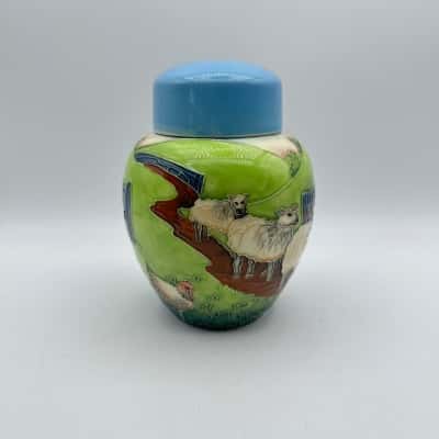 Old Tuplex Ware “Farm Yard” Ginger Jar