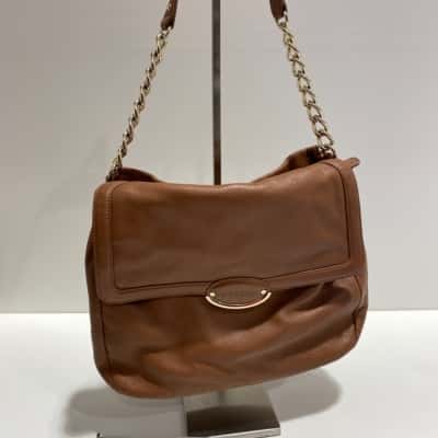 Oroton Womens Handbag Brown / Gold 