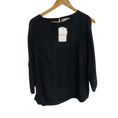 Serafina Womens  Size S Black Top