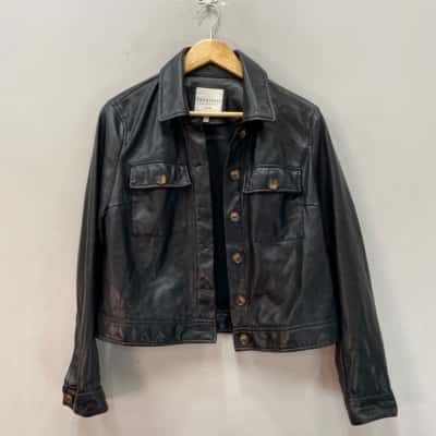 Bagatelle  Womens  Size M Black Faux Leather Jacket 