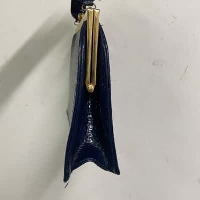  Womens Clutch / Handbag Navy Blue retro