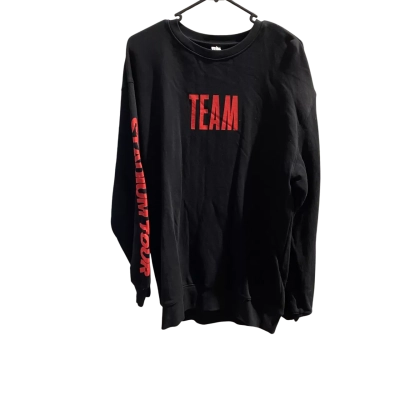 Team Beiber Stadium Tour  Womens  Size M Sweatshirt Black NWOT   