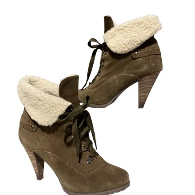Jo Mercer Womens  Size 9.5 Boots / Heels Grey / Khaki 
