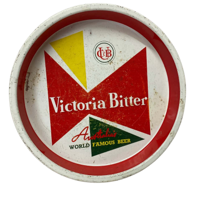 Metal serving platter