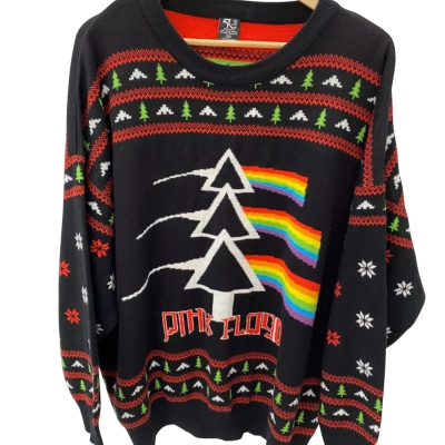 Pink Floyd  Womens Jumper Black  / Multicoloured / Red 