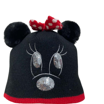 Disney Minnie Mouse Beanie Kids  Size One Size Black  