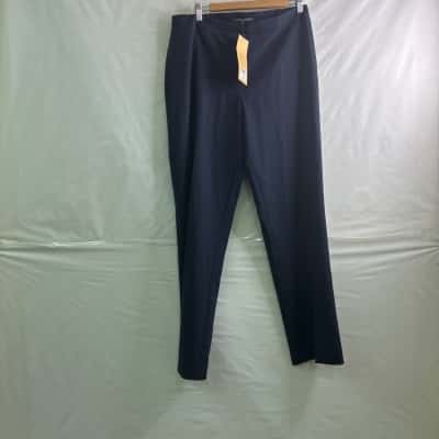 Liz Jordan Womens Size 12 Straight Leg Pants Navy Blue BNWT