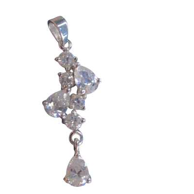  Womens Necklace Pendant 925 sterling silver 2.5cm in length 