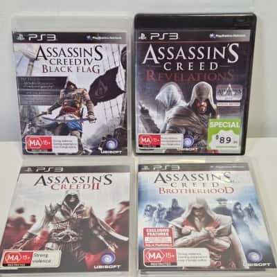 Playstation 3 Four Assassin's Creed Games.