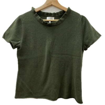 Twiggy Womens  Size L Short Sleeve Top Green 