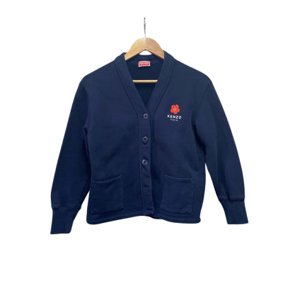 Kenzo Womens  Size XS Cardigan Navy Blue 