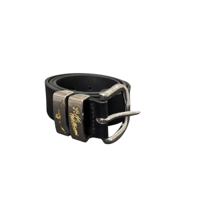 R.M.Williams Black Leather Belt - Size 30