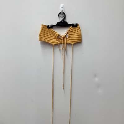 Meshki Womens  Size L Bralette Yellow 