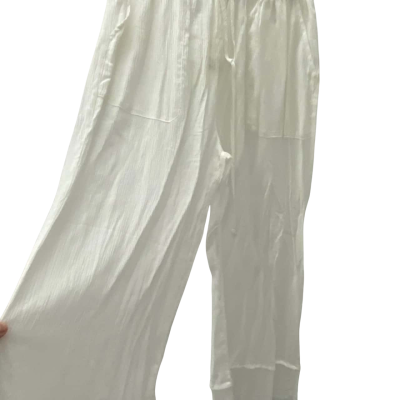 Ghanda Womens  Size M Ankle Length Pants White 