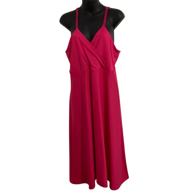 Sacha Drake Womens  Size 16 Shoestring Strap Slip Dress Pink  