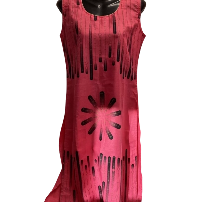 Southside Womens  Size M Sleeveless Top Black  / Gold / Pink  