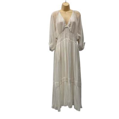 Eb&ive  Sereno   Size 12 / M Maxi Dress Off White 