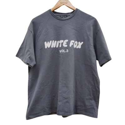 White Fox Womens Size M T-shirts Grey (16)