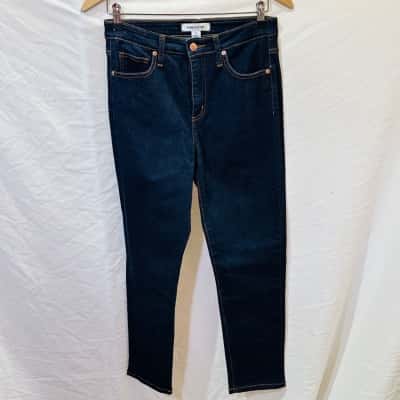 PERRI CUTTEN Size 10 Straight Leg Jeans Blue 