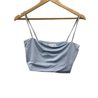 Kookai Womens  Size 2 Cropped Top Blue 