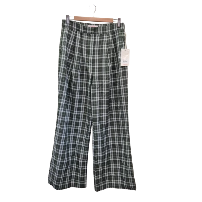 Lulu And Rose Marina Trouser Size M Sage Check
