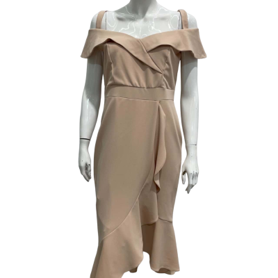 Liz Jordan Womens  Size 10 Off the Shoulder Frill Dress