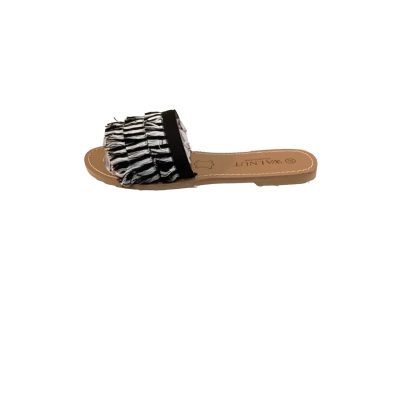 Walnut Melbourne Womens  Size 37 Sandals Black  / White 