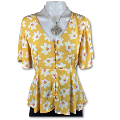 Mister Zimi  Daisy Birdie Top - Yellow Size 6 