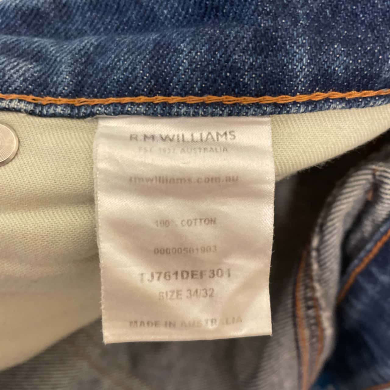R.M. Williams Mens Size 32 Blue (s)