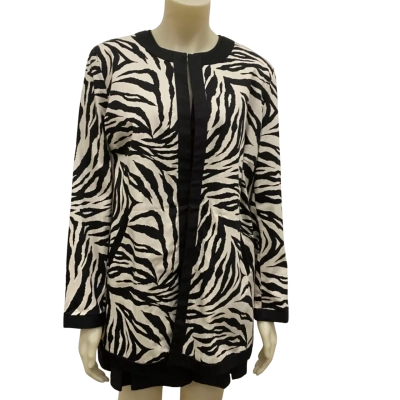 Millers Womens  Size 16 Open Jacket Black  / Pattern 